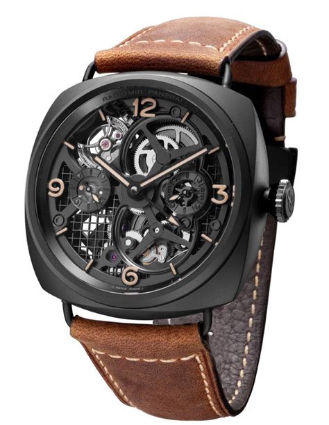 panerai radiomir tourbillon skeleton replica|PAM 348 Skeleton Radiomir Tourbillon GMT Ceramica 48 mm.